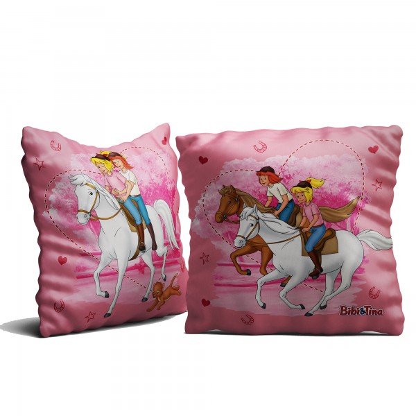 Bibi und Tina Freunde Kissen 40x40 cm