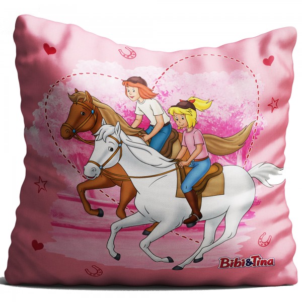 Bibi und Tina Freunde Kissen 40x40 cm