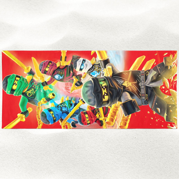 Lego Ninjago Badetuch Champion Fire Rot 70x140 cm