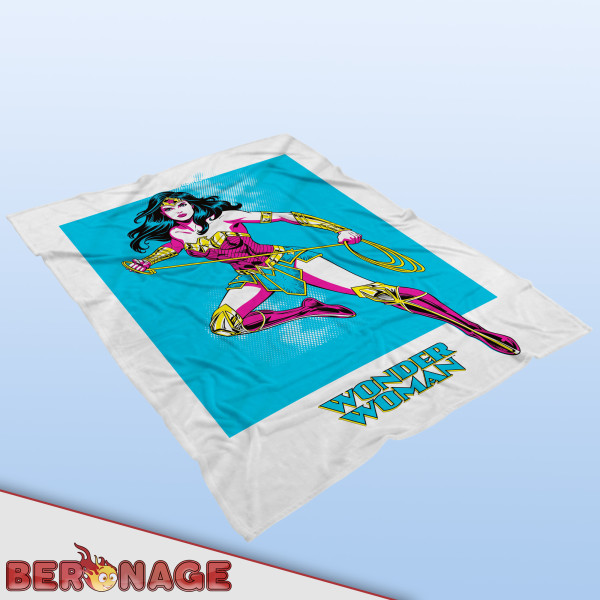 DC Wonder Woman Decke Blau 130x170 cm