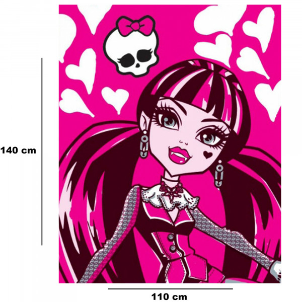 Monster High Kinder-Decke Beauty Draculaura 110x140 cm