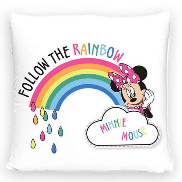Minnie Mouse Kissen Rainbow 40x40 cm