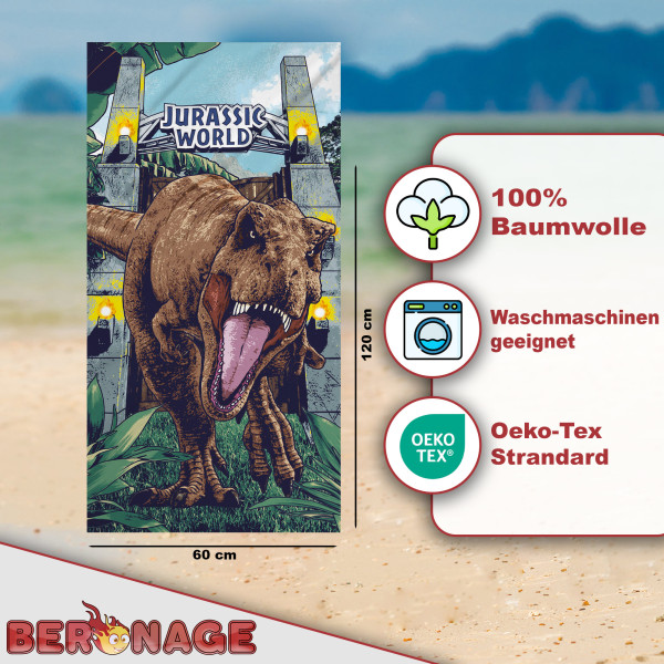 Jurassic World Badetuch T-Rex 60x120 cm