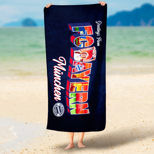 FC Bayern München Badetuch Greetings from Bavaria 90x180 cm