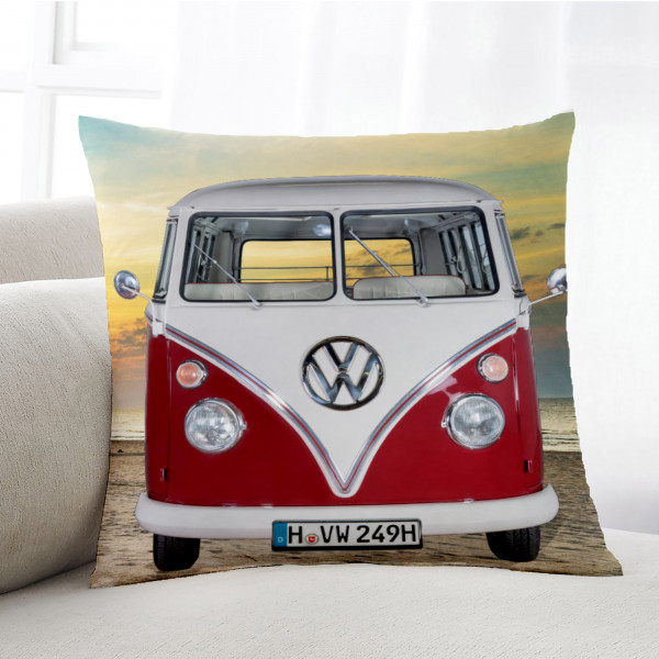VW Volkswagen Bulli T1 085 40 x 40 cm Kuschelkissen passend zur Bettwäsche