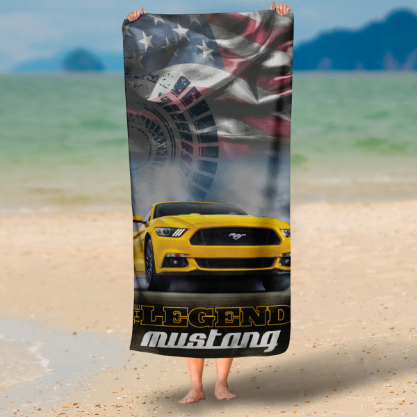 Ford Mustang Legend Badetuch 75x150 cm