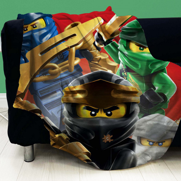Lego Ninjago Decke Fighting 120x150 cm Kuscheldecke Wohndecke Fleecedecke