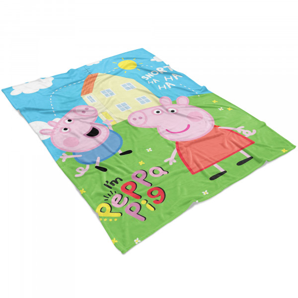 Peppa Wutz Pig Decke I'm Peppa 150x200 cm