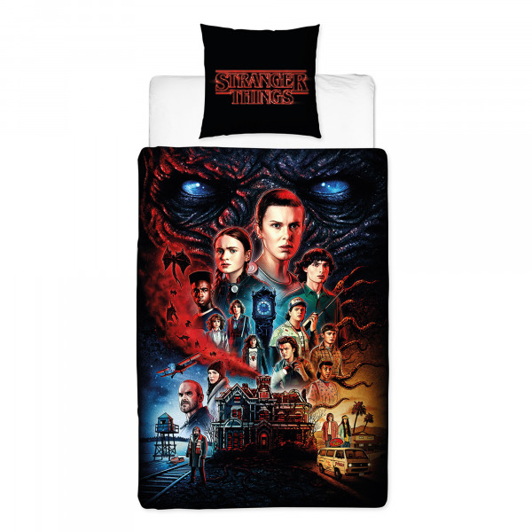 Stranger Things Hawkins Bettwäsche Linon / Renforcé