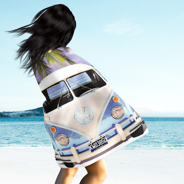 VW Volkswagen Bulli T1 048 Badetuch 75x150 cm
