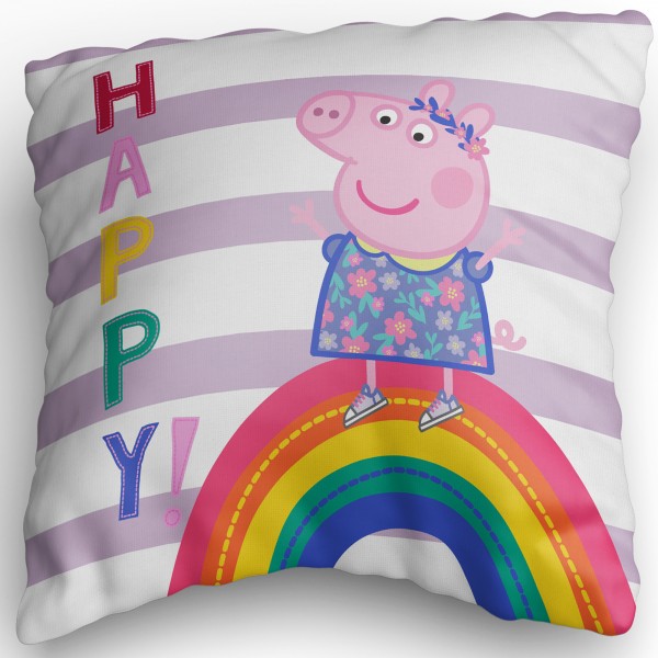 Peppa Wutz Pig Kissen Happy 40x40