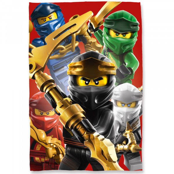 Lego Ninjago Decke Fighting 120x150 cm Kuscheldecke Wohndecke Fleecedecke