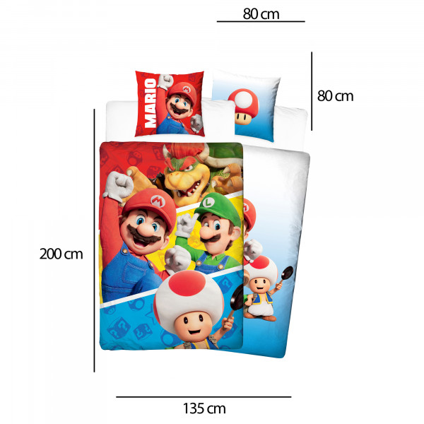 Super Mario Movie Adventure Bettwäsche Linon / Renforcé