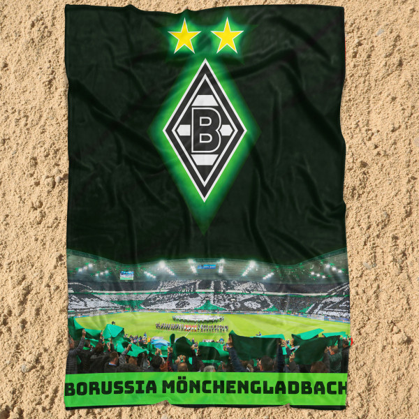 Borussia Mönchengladbach Decke Borussia Park 150x200 cm Kuscheldecke Wohndecke