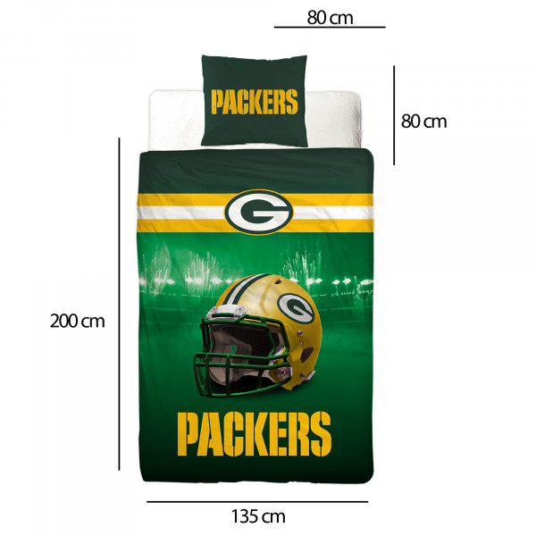NFL American Football Bettwäsche Green Bay Packers Linon / Renforcé
