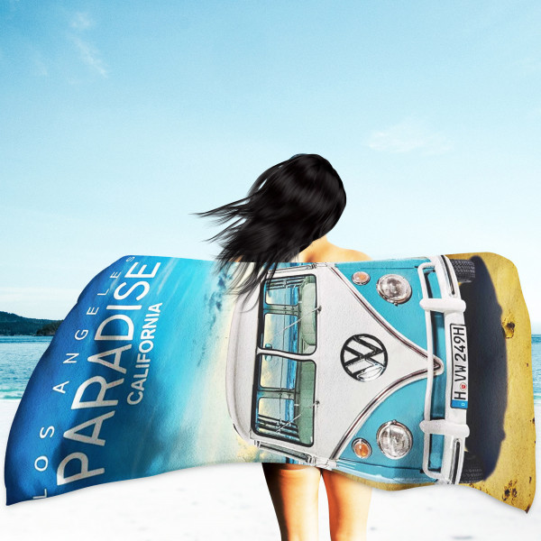 VW Volkswagen Bulli T1 Paradise 075 Badetuch 75x150 cm