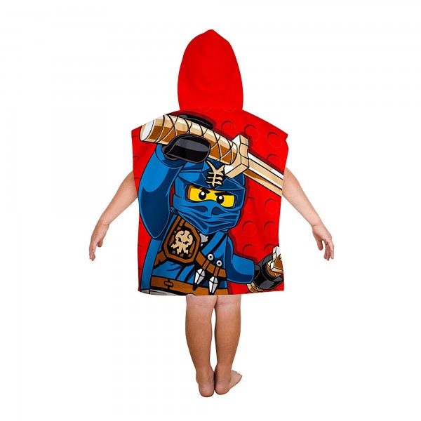 Lego Ninjago Kinder Kaputzen Poncho 60x120cm
