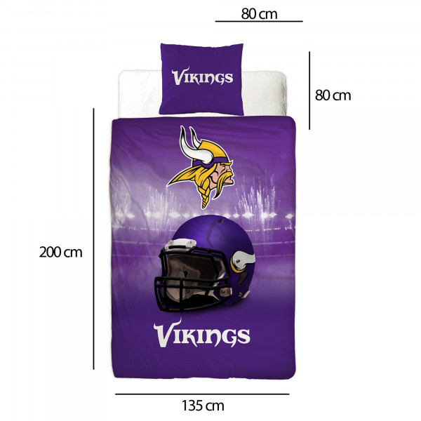 NFL American Football Bettwäsche Minnesota Vikings Linon / Renforcé