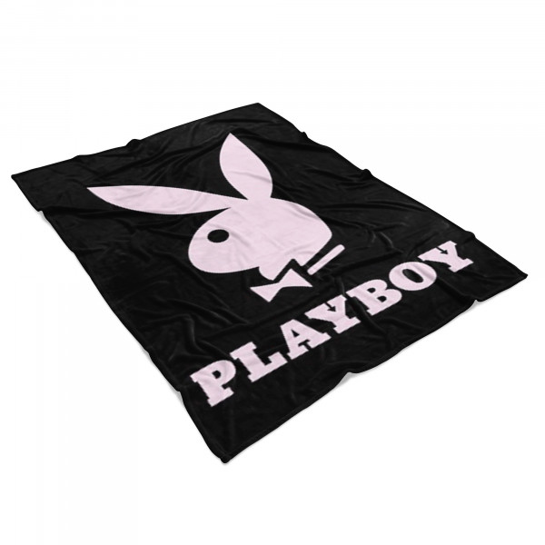 Playboy Decke Bunny 150x200 cm Kuscheldecke Häschen Fleece-Decke