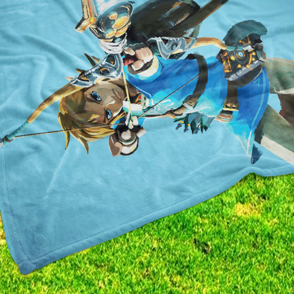 The Legend of Zelda Decke Arrow 160x200 cm Kuscheldecke Wohndecke Fleecedecke