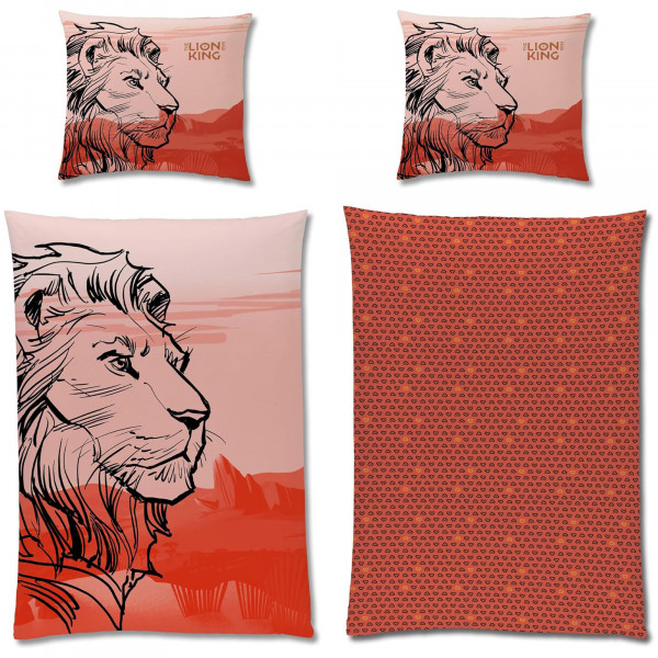 Der König der Löwen Lion King Bettwäsche Linon / Renforcé Simba